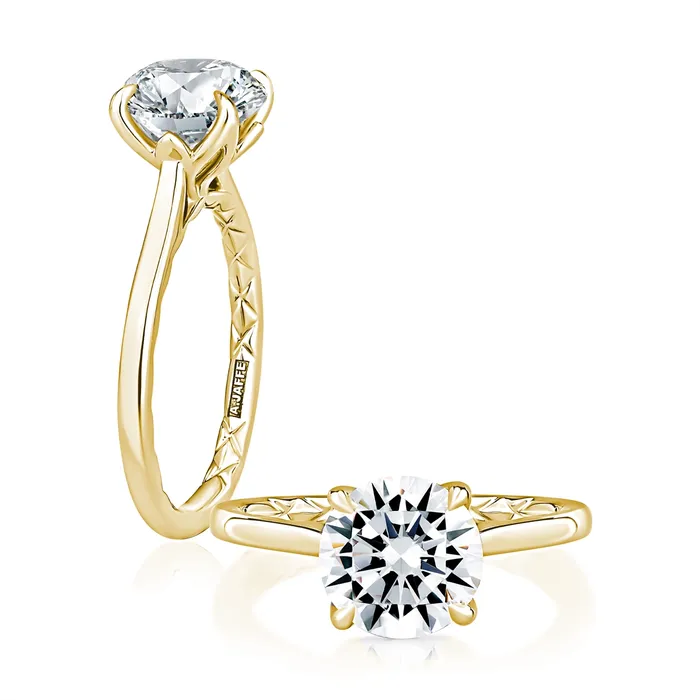 A Jaffe Rings AJaffe 14K Yellow Gold Solitaire Ring