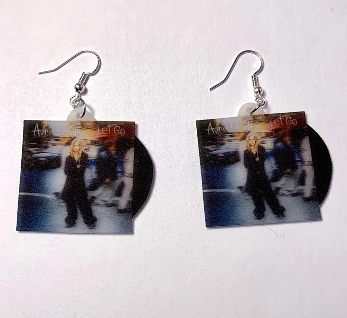 Avril Lavigne Let Go Vinyl Album Handmade Earrings Sam Makes Things Earrings