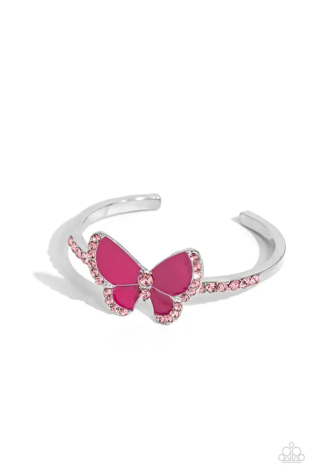 Bracelets Paparazzi Jewelry Paparazzi Bracelet Particularly Painted Pink