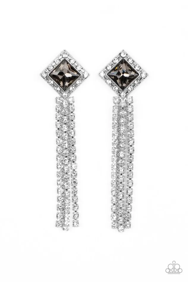 Earrings Paparazzi Jewelry Paparazzi Earring Seasonal Sparkle Silver