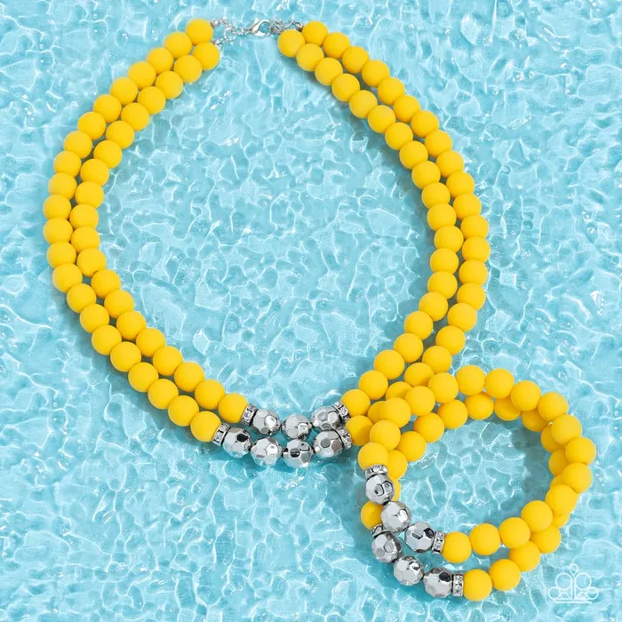 Paparazzi Jewelry Bracelets Paparazzi Bracelet Dip and Dive Yellow