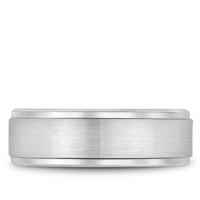 Rings CrownRing 14K White Gold Mens Band