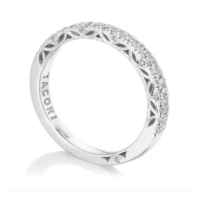 Tacori Rings Tacori 18K White Gold Dantela Diamond Band