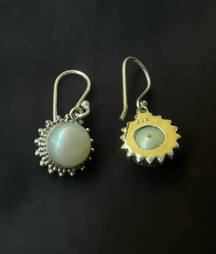 Gemstone The Asmi Silver Gemstone Earrings Earrings