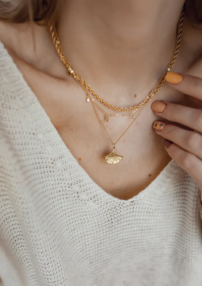Longevity Pendant for Fulloflife Energetic in Gold Hey Happiness Necklaces