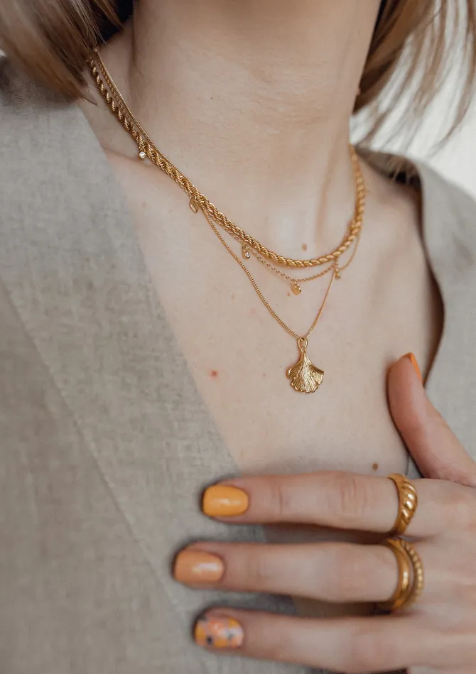 Longevity Pendant for Fulloflife Energetic in Gold Hey Happiness Necklaces