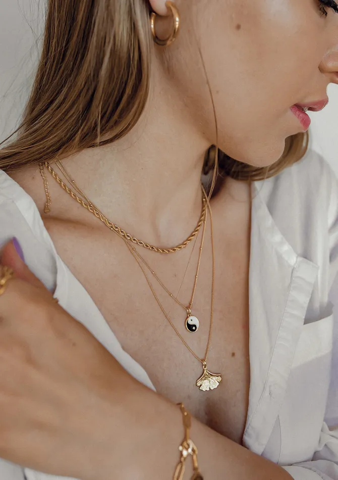 Longevity Pendant for Fulloflife Energetic in Gold Hey Happiness Necklaces