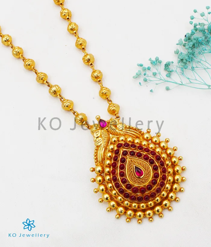 Necklaces The Dayanita Silver Kempu Necklace Silversmith