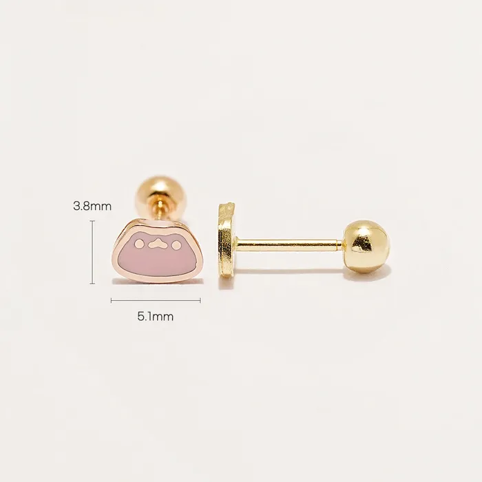 14K Gold Melted Cat Cartilage Earring 20G MinimalBijoux Earrings