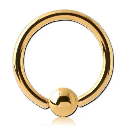 20g Gold Captive Bead Ring Tulsa Body Jewelry Rings