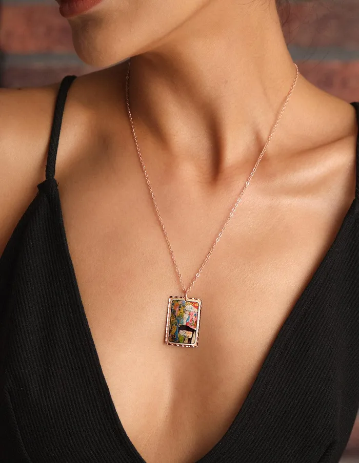 artuckycom Necklaces Gustav Klimt Near Hope Necklace
