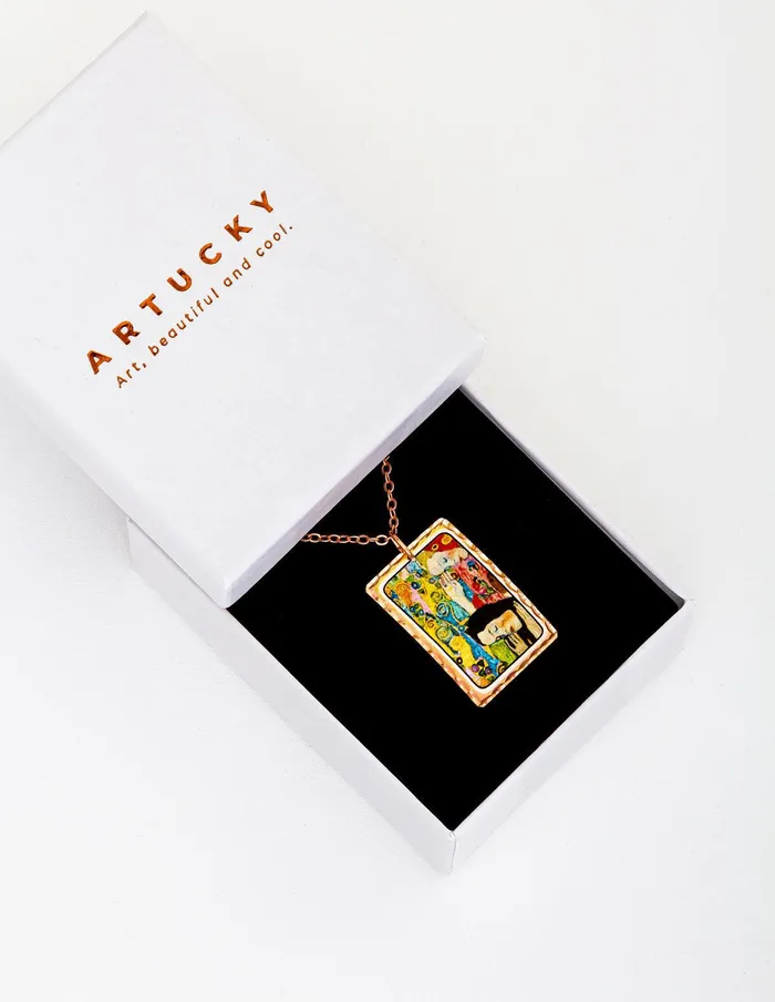 artuckycom Necklaces Gustav Klimt Near Hope Necklace