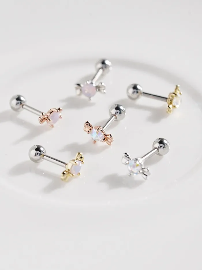 Earrings MinimalBijoux Coil Candy Cartilage Ear Piercing 18G16G