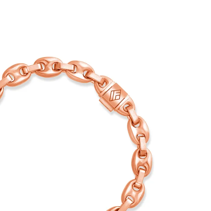 IF Co Bracelets Gold Ocean Link Bracelet 7mm IF Co Bracelets Gold Ocean Link Bracelet 7mm