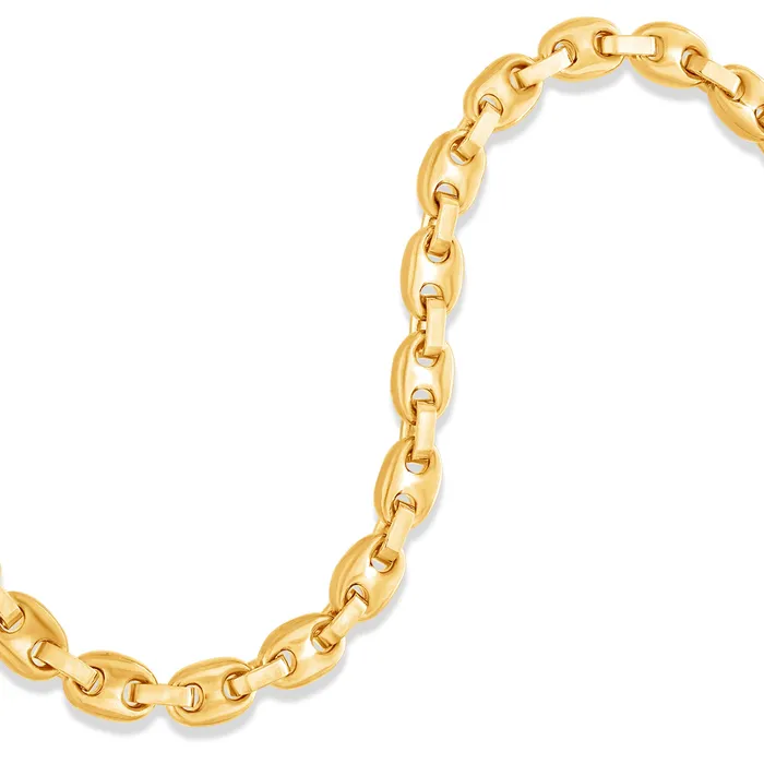 IF Co Bracelets Gold Ocean Link Bracelet 7mm IF Co Bracelets Gold Ocean Link Bracelet 7mm