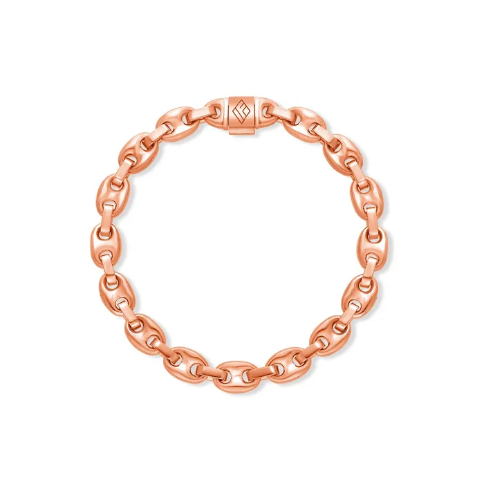 IF Co Bracelets Gold Ocean Link Bracelet 7mm IF Co Bracelets Gold Ocean Link Bracelet 7mm
