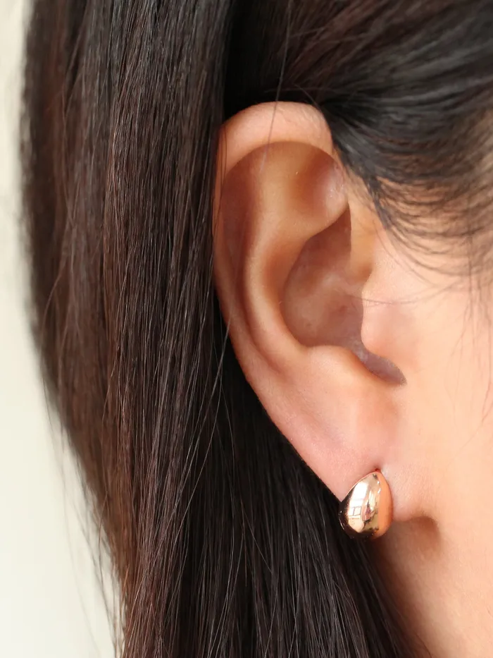 MinimalBijoux Earrings 14K Gold Water drop hoop Earring