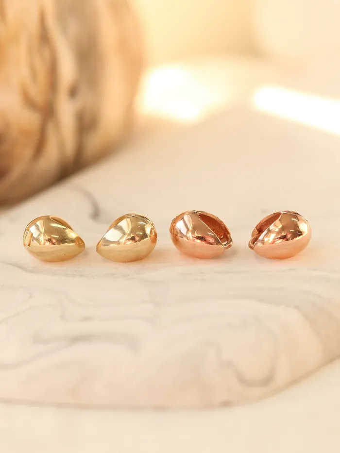 MinimalBijoux Earrings 14K Gold Water drop hoop Earring
