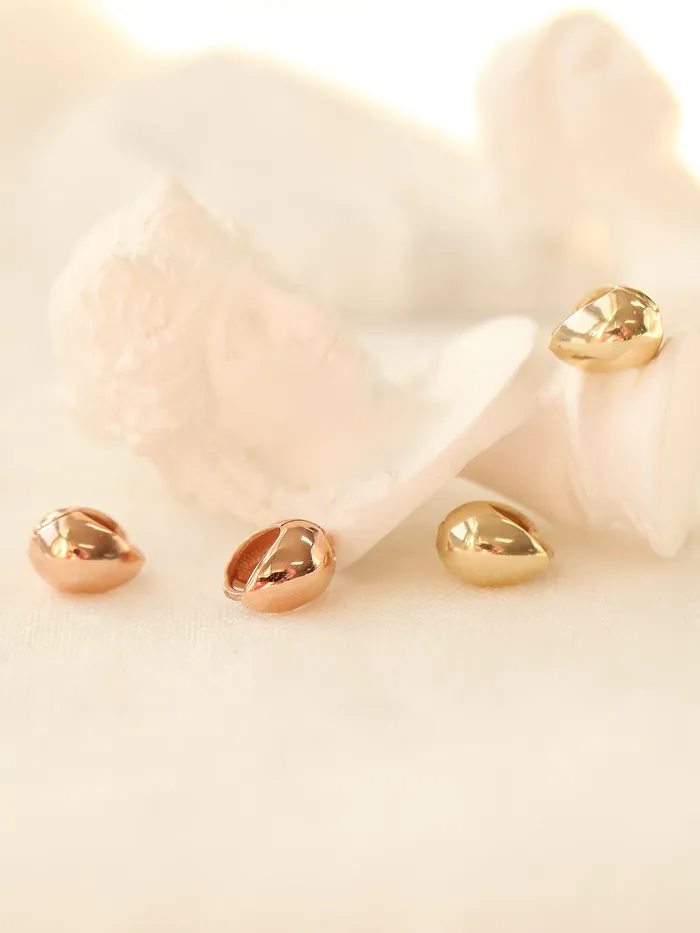 MinimalBijoux Earrings 14K Gold Water drop hoop Earring
