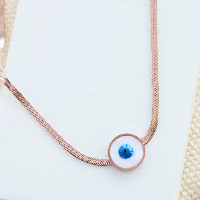 Necklaces Evil Eye Snake Chain Necklace Upakarna