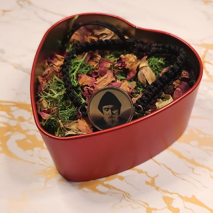 Necklaces Our Lady of Gifts Saint Charbel Valentines Day Heart Box