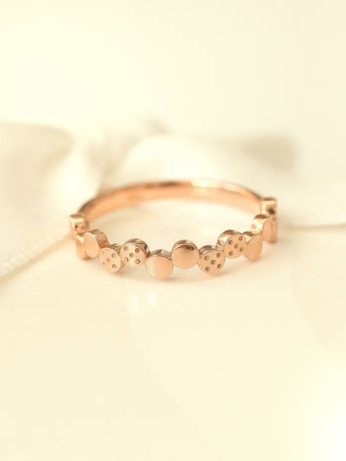 Rings 14K 18K Gold Volume Bubble Ring MinimalBijoux