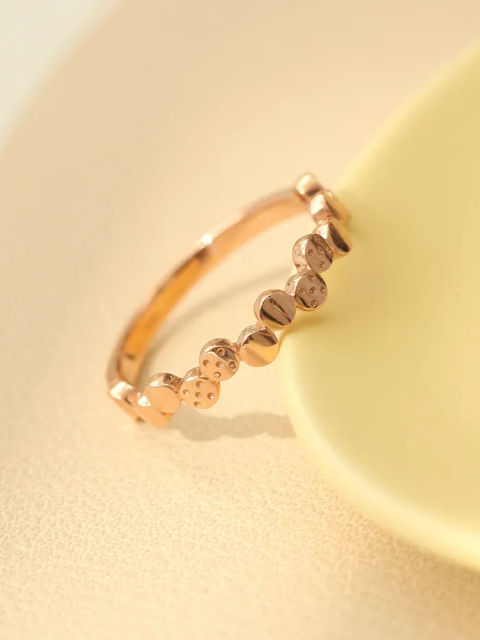 Rings 14K 18K Gold Volume Bubble Ring MinimalBijoux