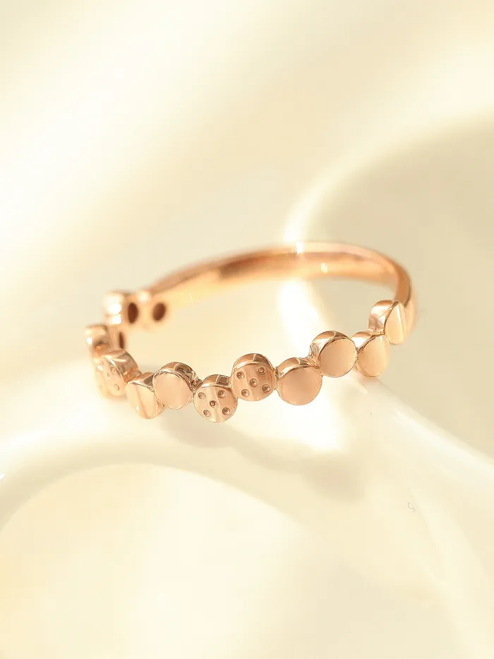 Rings 14K 18K Gold Volume Bubble Ring MinimalBijoux
