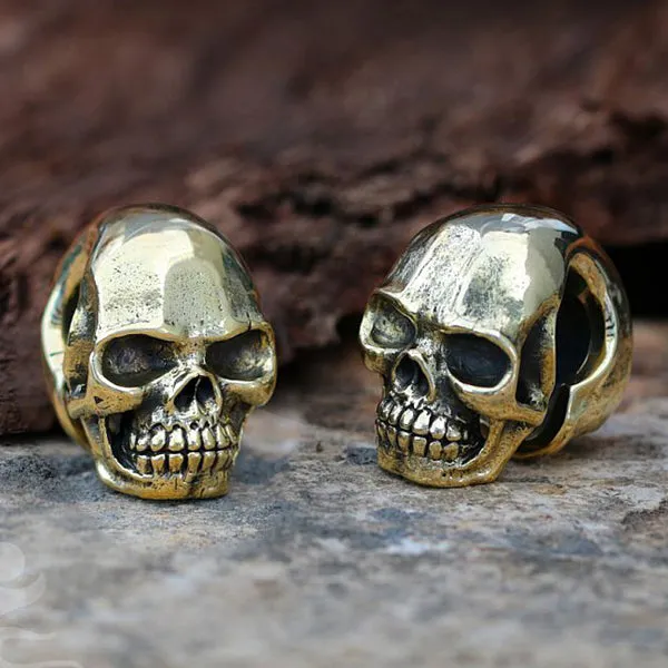 Rings Human Skull Brass Weights Tulsa Body Jewelry
