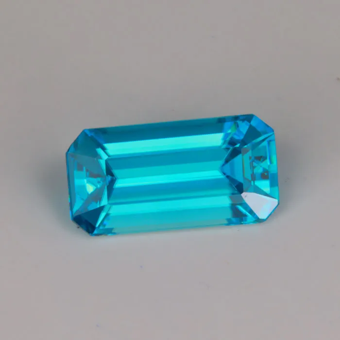 Rings vendorunknown Blue Zircon Emerald Cut 338 Carats