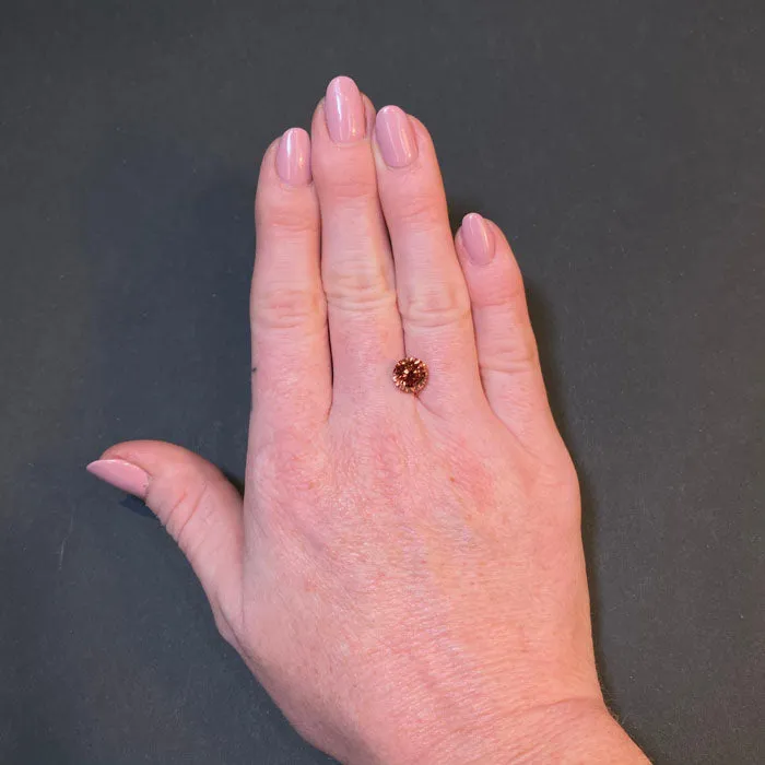 Rings vendorunknown Round Step Cut Imperial Zircon 466 Carats