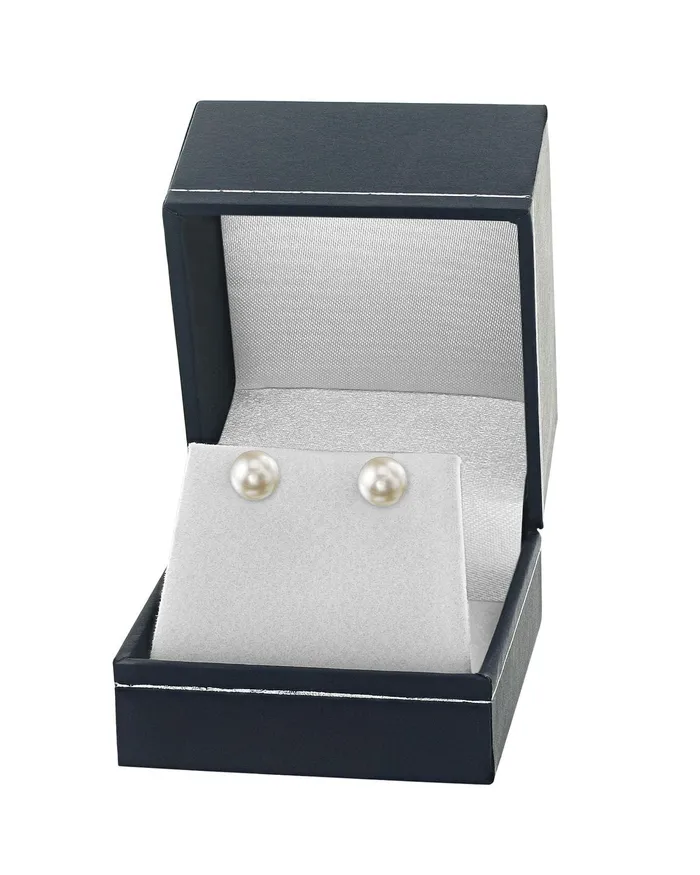 SPT Earrings 8085mm White Akoya Round Pearl Stud Earrings