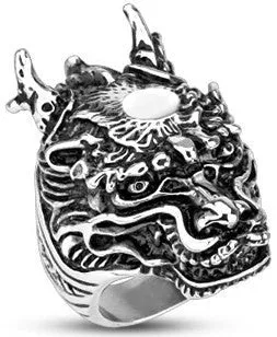 Stainless Legendary Dragon Ring Tulsa Body Jewelry Rings