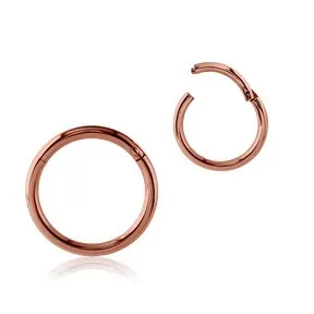 Tulsa Body Jewelry 20g Rose Gold Hinged Segment Ring Rings