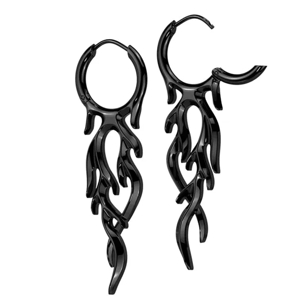 Tulsa Body Jewelry Earrings Flaming Hoop Earrings Tulsa Body Jewelry Earrings Flaming Hoop Earrings