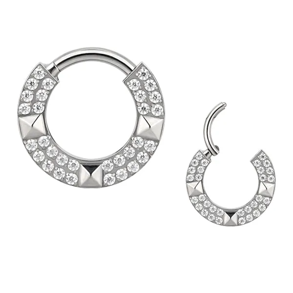 Tulsa Body Jewelry Rings Giza Titanium Hinged Ring Tulsa Body Jewelry Rings Giza Titanium Hinged Ring