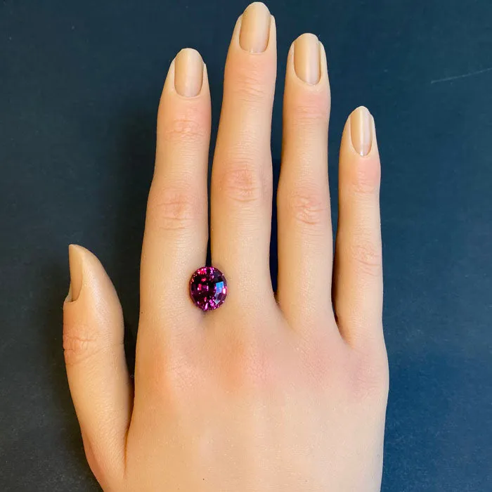 vendorunknown Rings Stepped Oval Cut Mahenge Garnet 850 Carats
