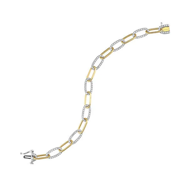 Gems One Bracelets Gold Diamond Paperclip Bracelet