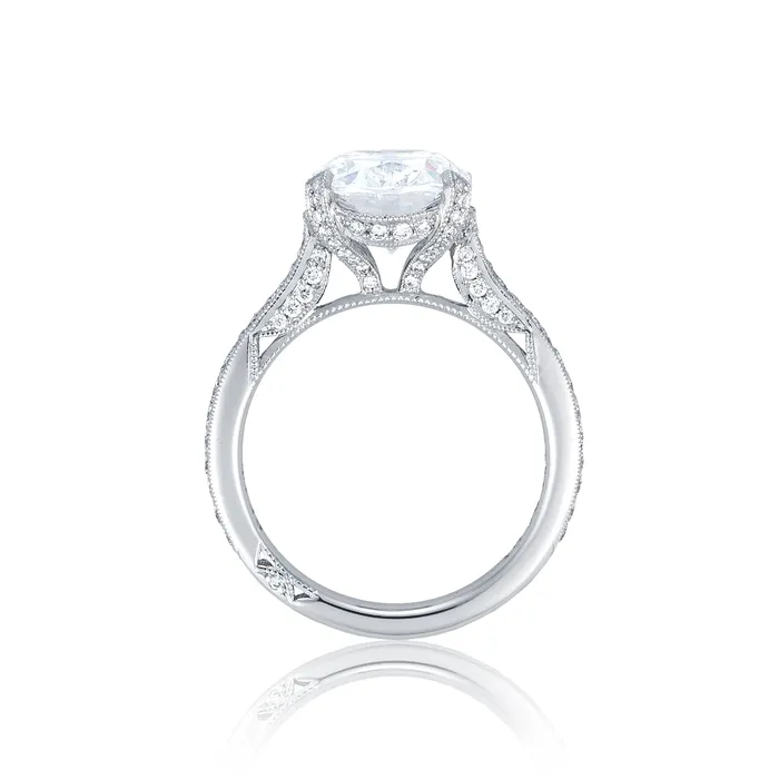 International Diamond Center Rings Tacori Platinum RoyalT Oval Diamond Engagement Ring Setting 047 CTW International Diamond Center Rings Tacori Platinum RoyalT Oval Diamond Engagement Ring Setting 047 CTW