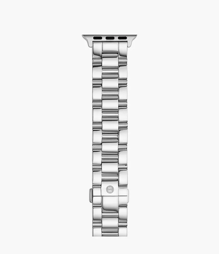 MICHELE Watches Bracelets MICHELE Silver Tone Stainless Bracelet Watchband for Apple Watch MICHELE Watches Bracelets MICHELE Silver Tone Stainless Bracelet Watchband for Apple Watch