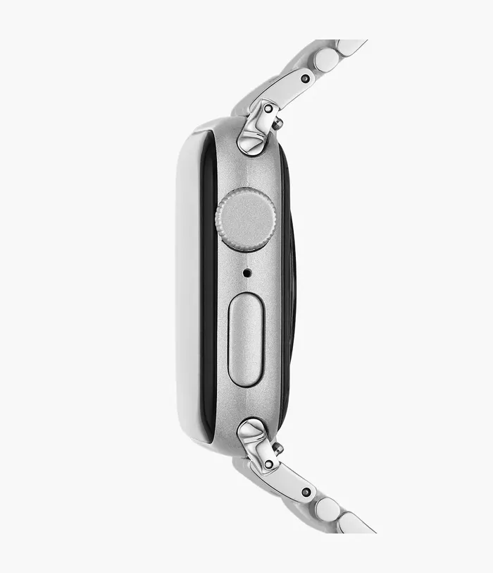 MICHELE Watches Bracelets MICHELE Silver Tone Stainless Bracelet Watchband for Apple Watch