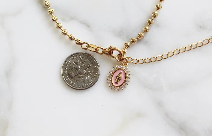 Mother Mary Bracelet in Pink TheLittleCatholic Bracelets