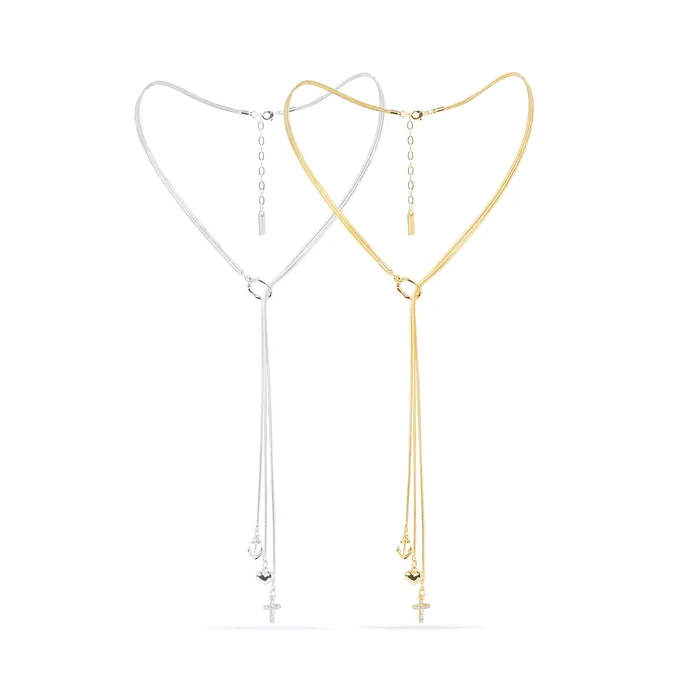 Necklaces Anets Collection Anets Collection Trinity Necklace Yellow