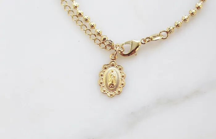 Our Lady of Guadalupe Scalloped Bracelet TheLittleCatholic Bracelets