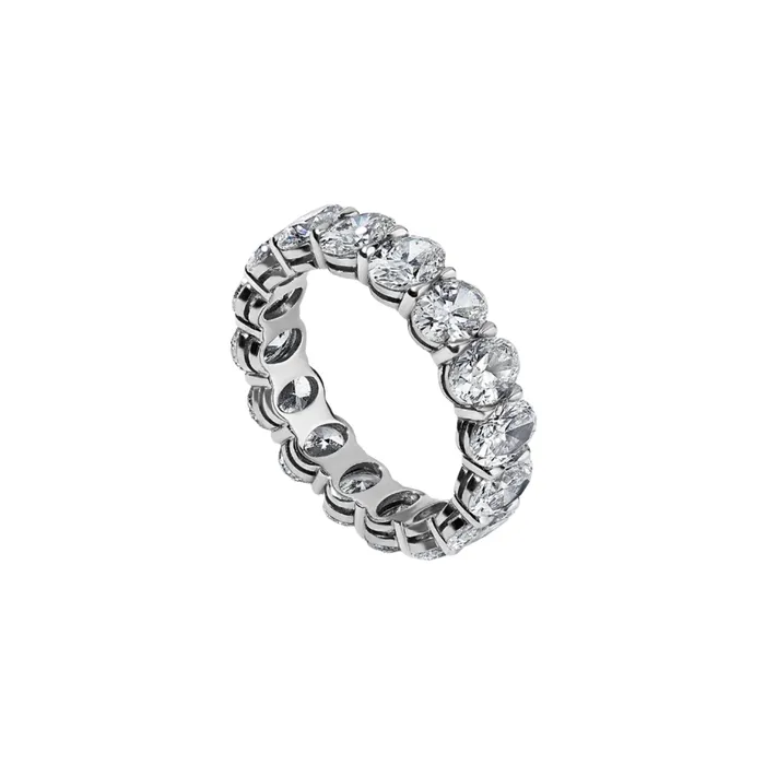 Rings SG Fine Oval Cut Eternity Band 506ct