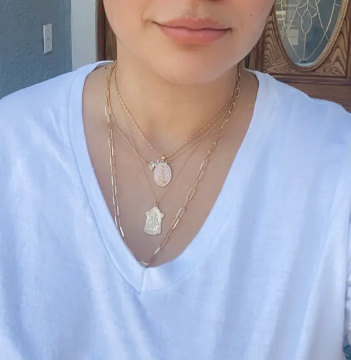St Joseph necklace 14K Gold TheLittleCatholic Necklaces
