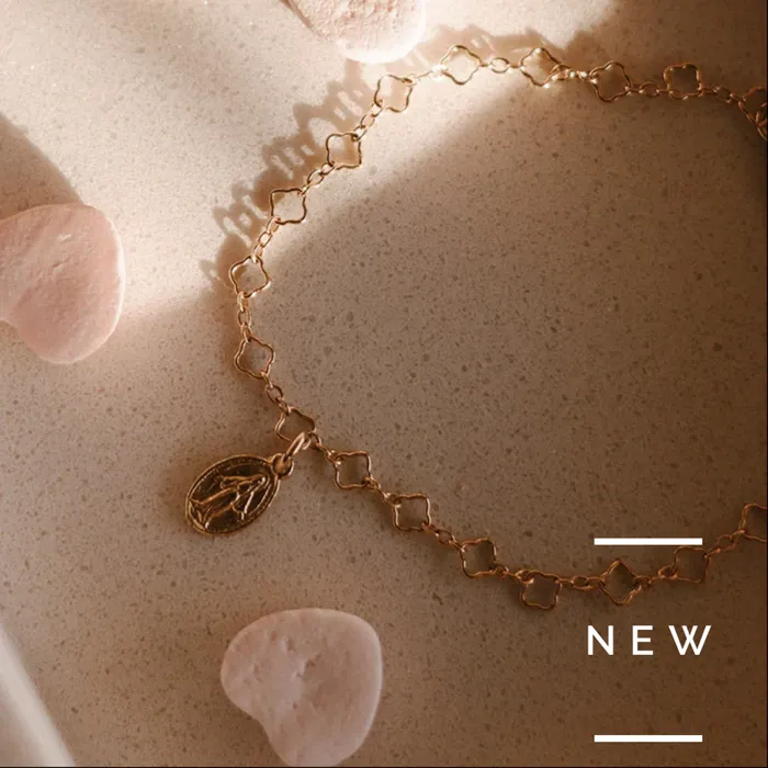 The Little Catholic Miraculous Medal Floral Bracelet Bracelets