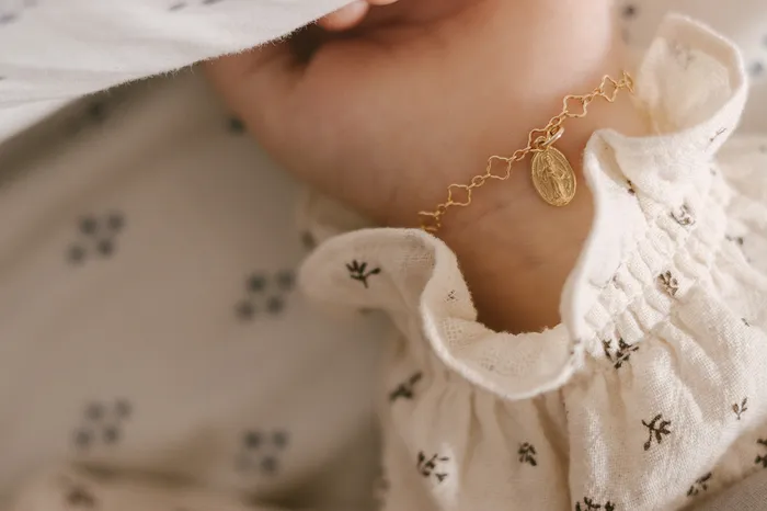 The Little Catholic Miraculous Medal Floral Bracelet Bracelets