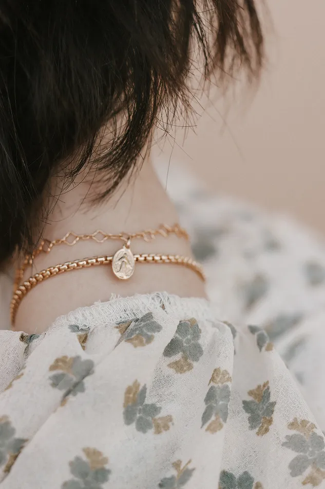 The Little Catholic Miraculous Medal Floral Bracelet Bracelets