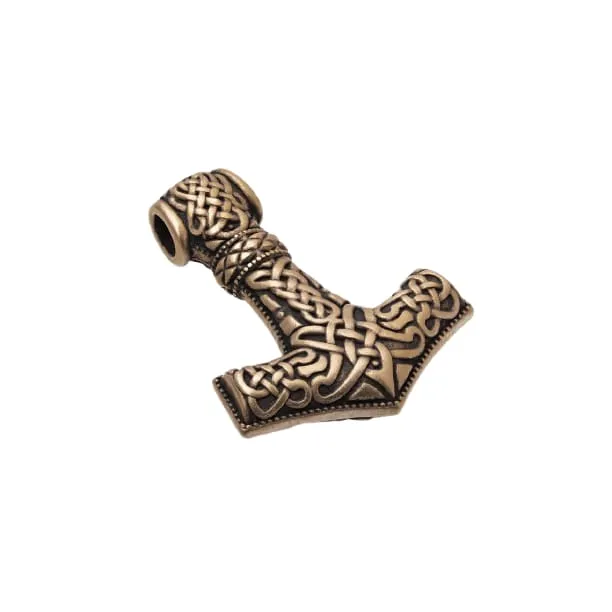 Valhalla Vikings Necklaces Thor Hammer Necklace Bronze Dragon Knot